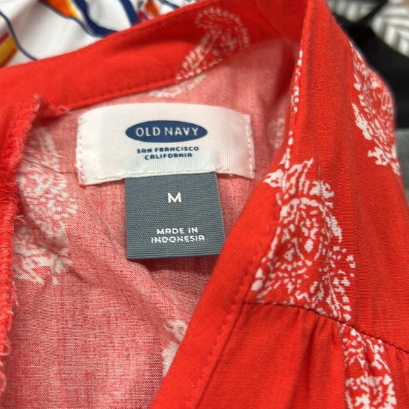 SzM Old Navy Paisley Red Dress - Picture 5 of 5